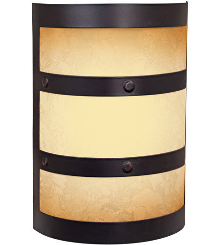 Craftmade Half Cylinder Lighted LED Chime in Oiled Bronze Gilded in Oiled Bronze Gilded ICH1415-OBG