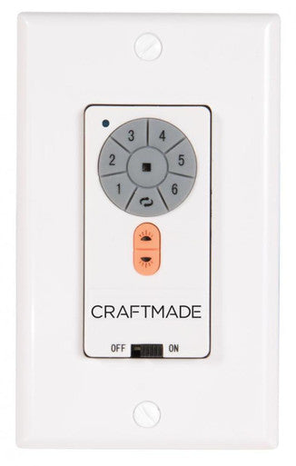 Craftmade IDC2 6-Speed Wall Control, Up-light, Down-light and Reverse functions IDC2-WALL