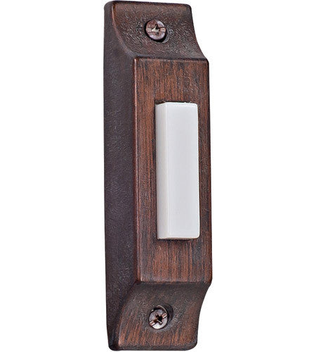 Craftmade Die-Cast Builder's Series Surface Mount Lighted Push Button in Rustic Brick in Root Beer BSCB-RB