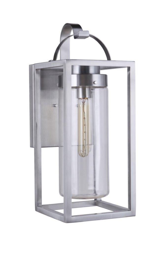 Craftmade Neo Outdoor Lantern in Satin Aluminum ZA4814-SA