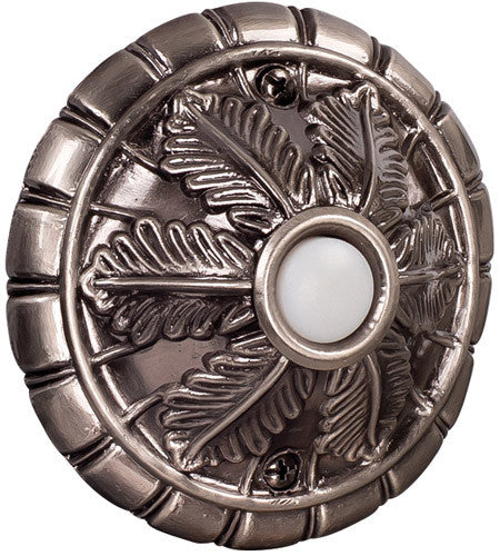 Craftmade Surface Mount Medallion Lighted Push Button in Antique Pewter in Antique Pewter BSMED-AP