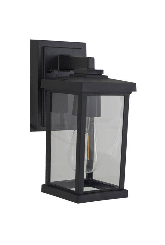 Craftmade Resilience 1 Light Outdoor Lantern in Textured Black ZA2404-TB-C