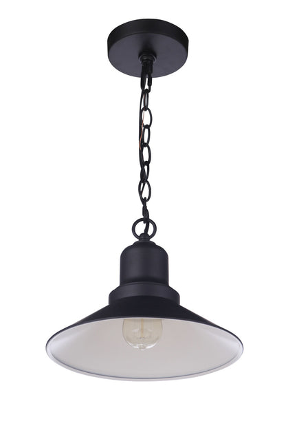 Craftmade Singleton 1 Light 11" Outdoor Pendant, Damp in Midnight ZA5401-MN