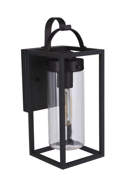 Craftmade Neo Small 1 Light Outdoor Wall Lantern in Midnight in Midnight ZA4804-MN