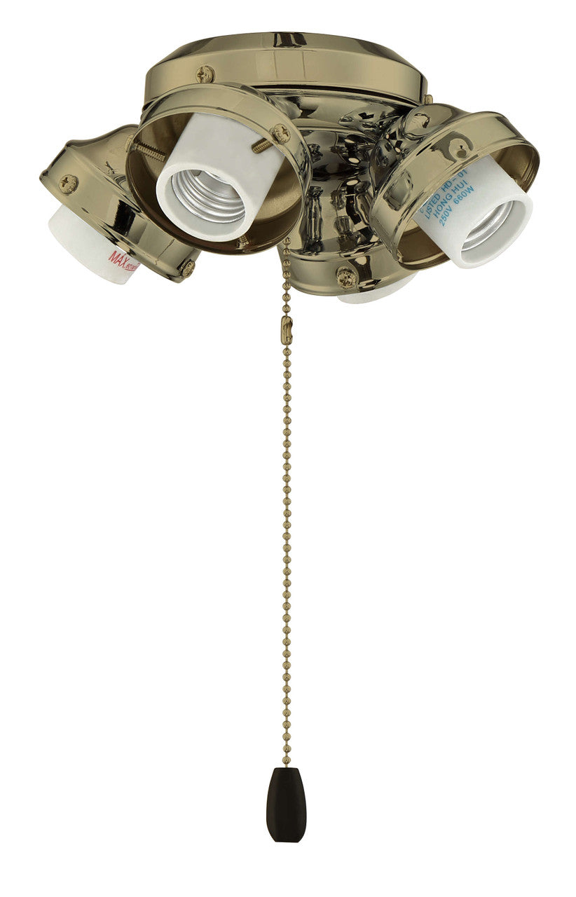 Craftmade Universal 4 Light Fitter in Satin Brass F405-SB-LED