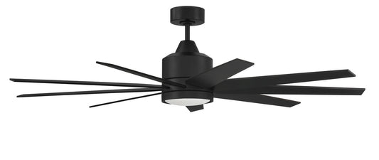 Craftmade 60" Champion Ceiling Fan in Flat Black in Flat Black CHP60FB9