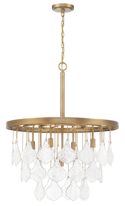 Craftmade Vesi 5 Light Pendant, Satin Brass in Satin Brass P981SB5