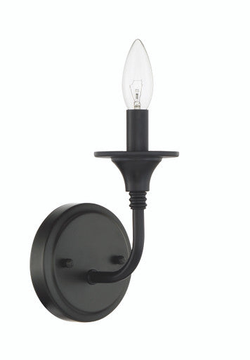 Craftmade Jolenne 1 Light Wall Sconce in Flat Black 57061-FB