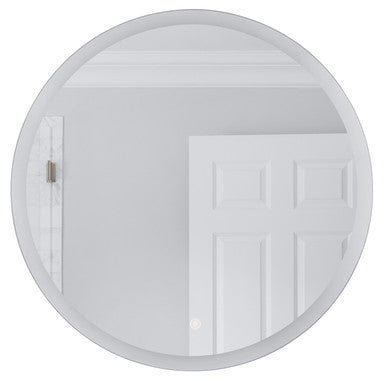 Craftmade 28" Round LED Mirror with Defogger and Dimmer, 3000K/4000K/5000KMIR112-W