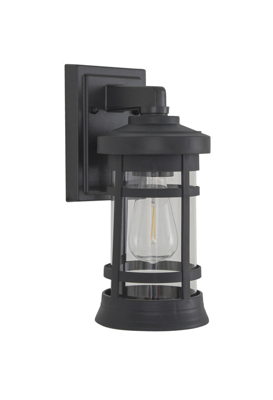 Craftmade Resilience Small Outdoor Lantern in Textured Black, Clear Lens ZA2304-TB-C