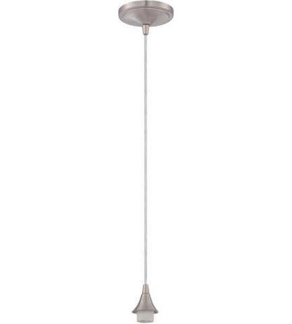 Craftmade 1 Light Mini Pendant Hardware in Brushed Polished Nickel CPM-PNK