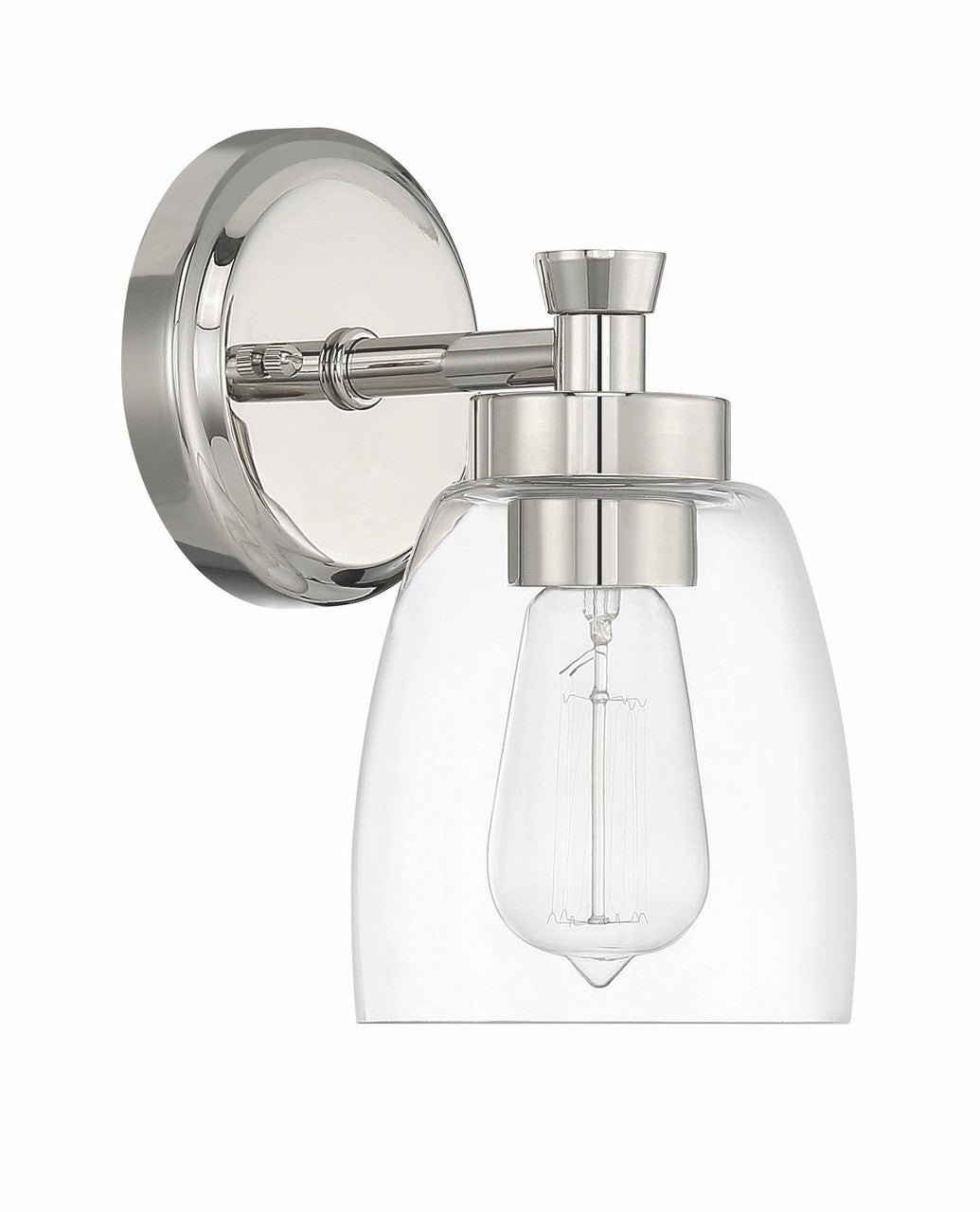 Craftmade Henning 1 Light Sconce in Polished Nickel 12705PLN1