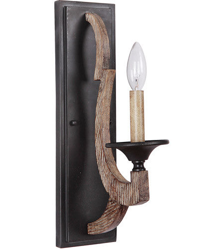 Craftmade 1 Light Wall Sconce in Weathered Pine 35161-WP