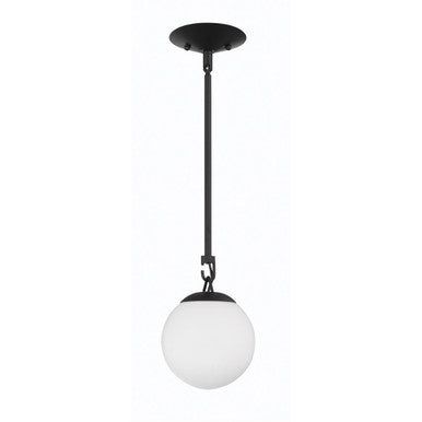 Craftmade 1 Light Mini Pendant in Flat Black 50791-FB