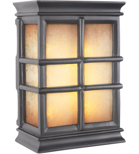 Craftmade Hand-Carved Window Pane Lighted LED Chime in Black in Black ICH1505-BK