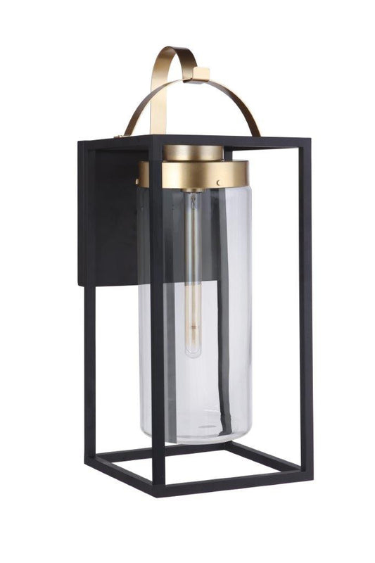 Craftmade Neo Outdoor Lantern in Midnight Satin Brass ZA4834-MNSB