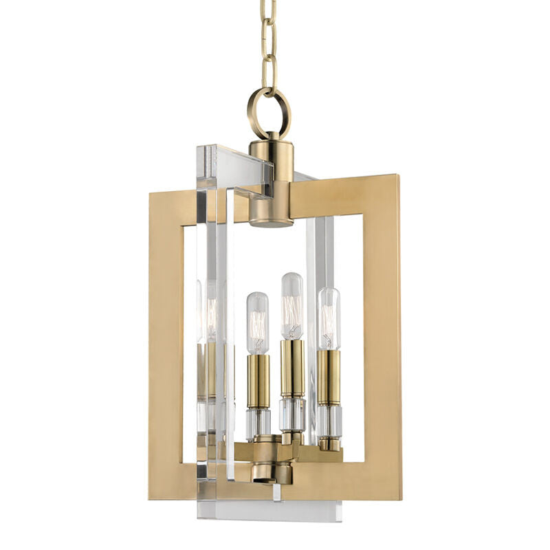 Hudson Valley Lighting Wellington Pendant in Aged Brass 9312-AGB