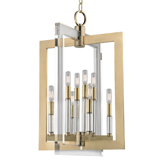 Hudson Valley Lighting Wellington Pendant in Aged Brass 9317-AGB