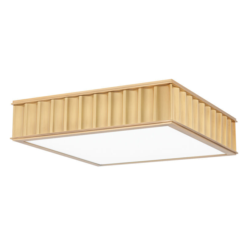 Hudson Valley Lighting Middlebury Flush Mount in Aged Brass 932-AGB