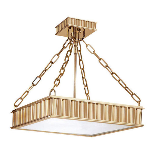 Hudson Valley Lighting Middlebury Semi Flush in Aged Brass 933-AGB