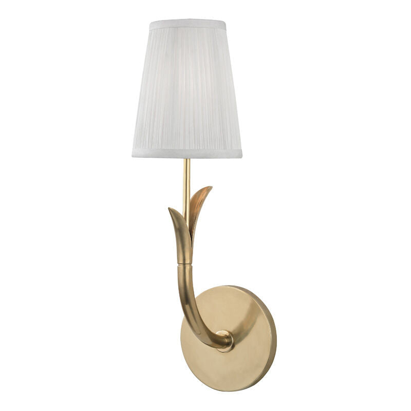 Hudson Valley Lighting Deering Wall Sconce in Aged Brass 9401-AGB