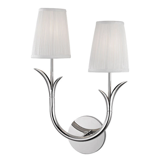 Hudson Valley Lighting Deering Wall Sconce in Polished Nickel 9402R-PN