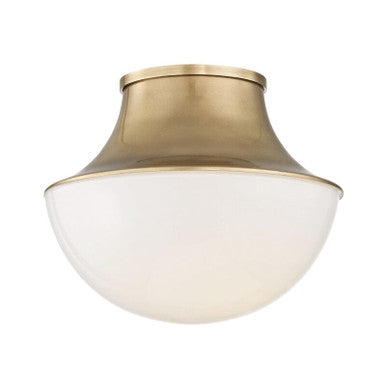 Hudson Valley Lighting Lettie Flush Mount in Aged Brass 9411-AGB