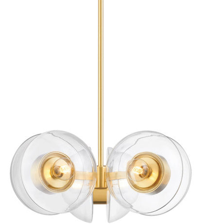 Hudson Valley Lighting Kert 6 Light Chandelier in Aged Brass 9427-AGB