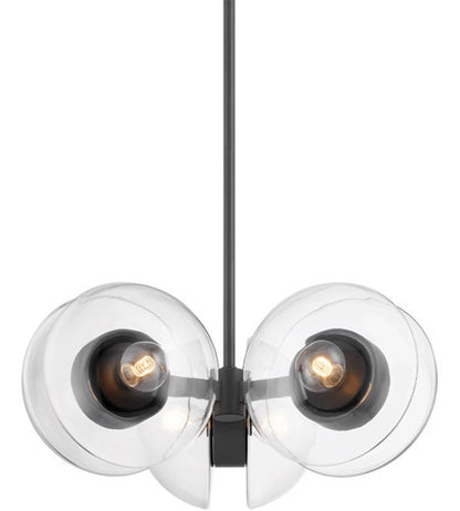 Hudson Valley Lighting Kert 6 Light Chandelier in Black Brass 9427-BBR