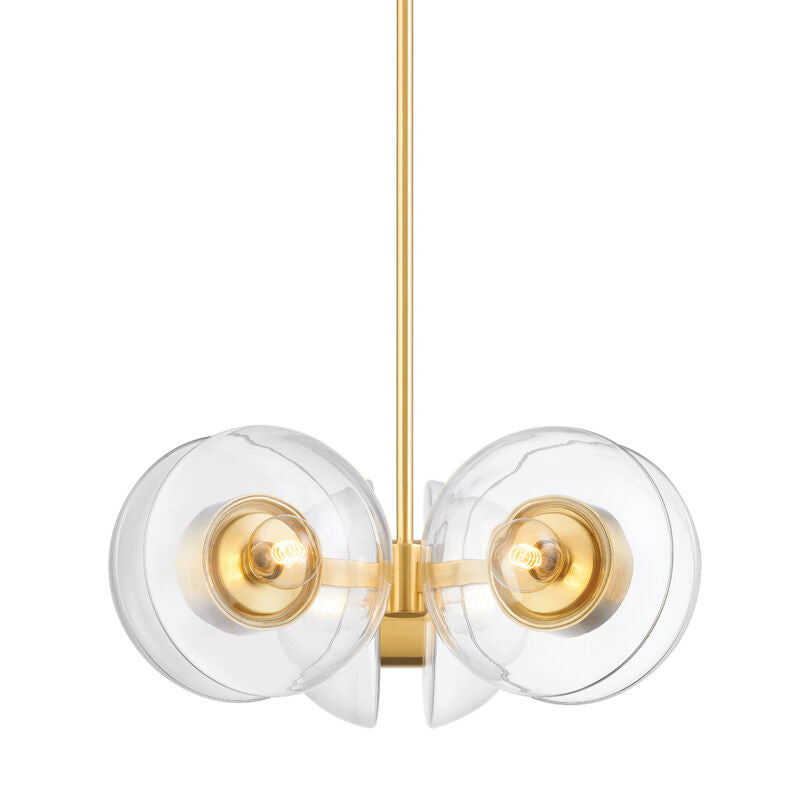 Hudson Valley Lighting Kert Chandelier in Aged Brass 9427-AGB