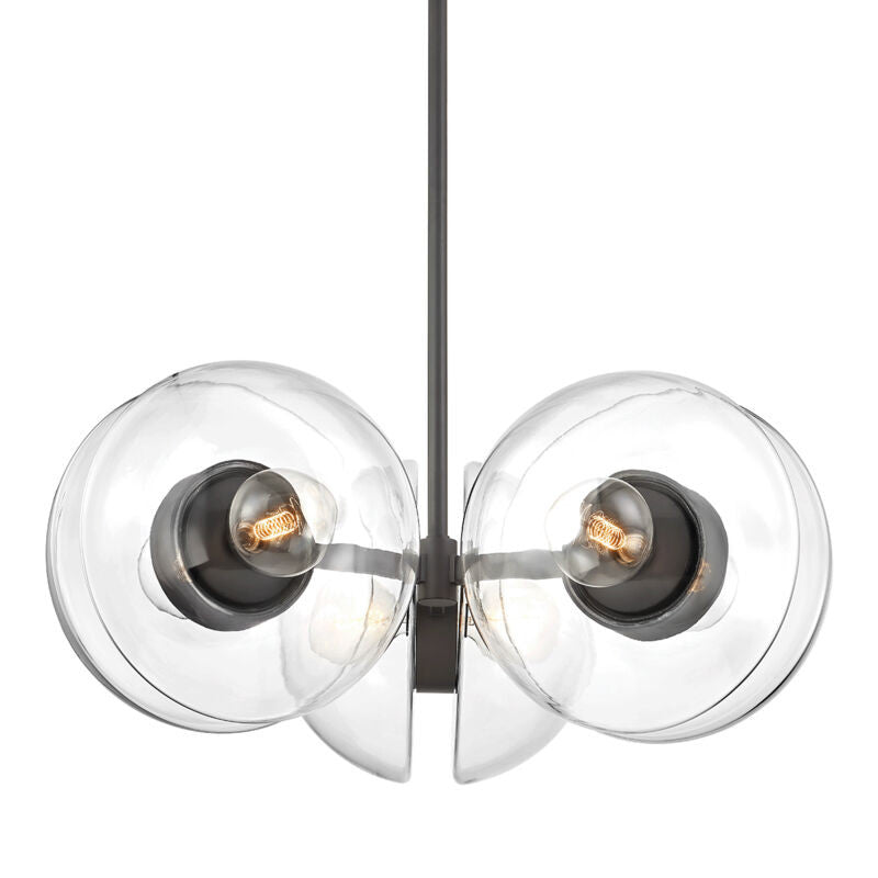 Hudson Valley Lighting Kert Chandelier in Black Brass 9439-BBR