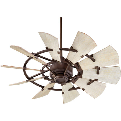 Quorum Windmill Ceiling Fan in Oiled Bronze 94410-86