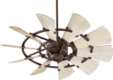 Quorum Windmill Ceiling Fan in Oiled Bronze 94410-86