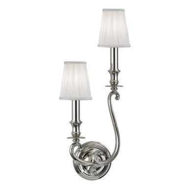 Hudson Valley Lighting Meade Wall Sconce in Polished Nickel 9442R-PN