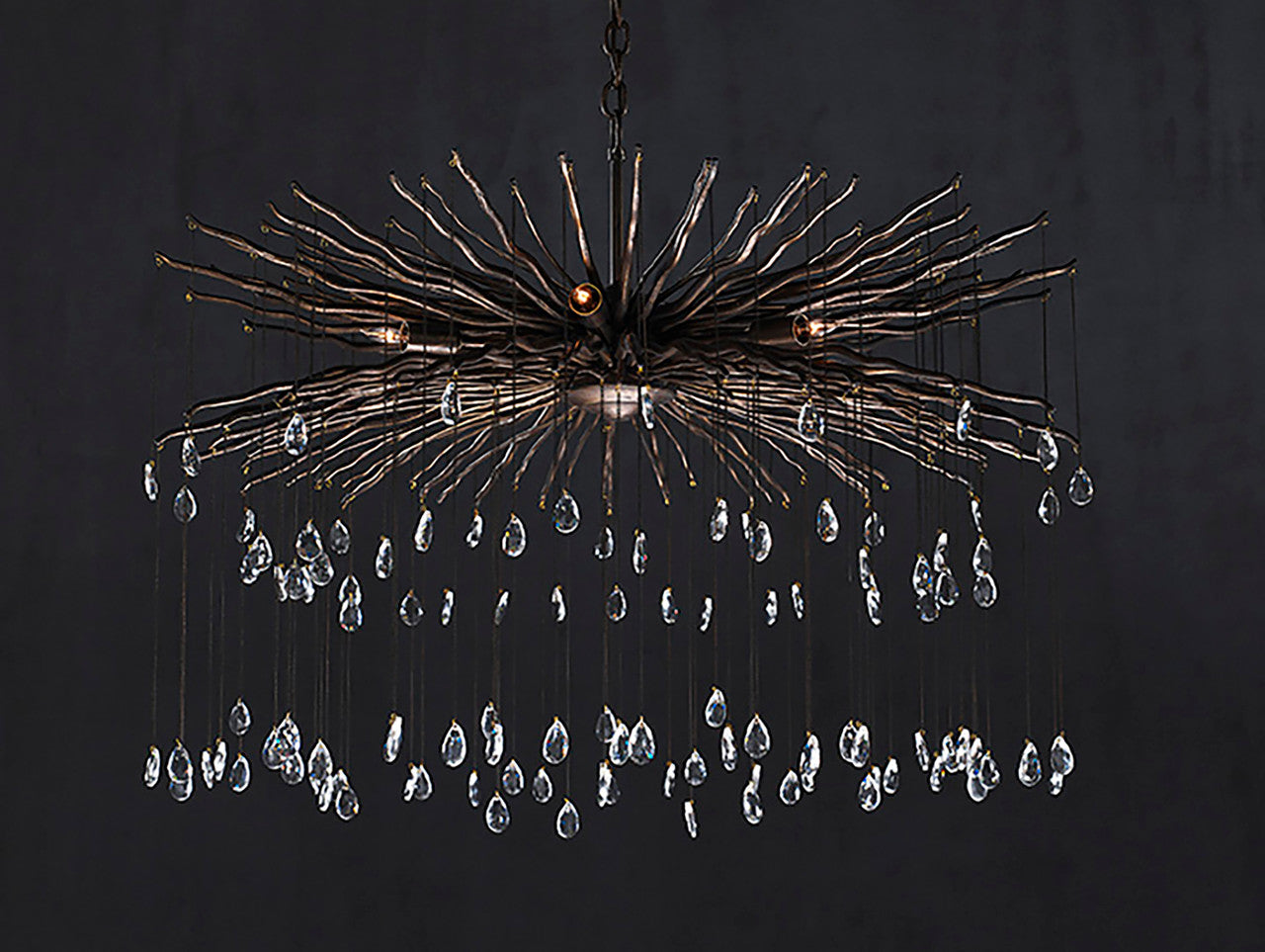 Currey & Co. Fen Large Crystal Chandelier 9451