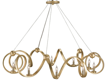 Currey & Co. Ringmaster Gold Chandelier 9490