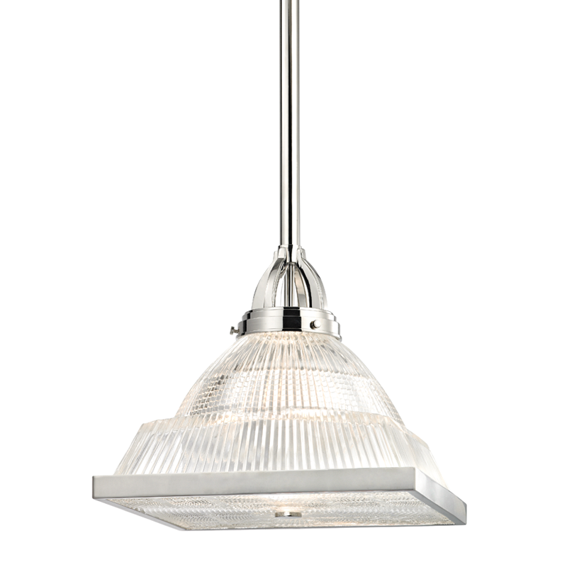 Hudson Valley Lighting Harriman Pendant in Polished Nickel 4414-PN