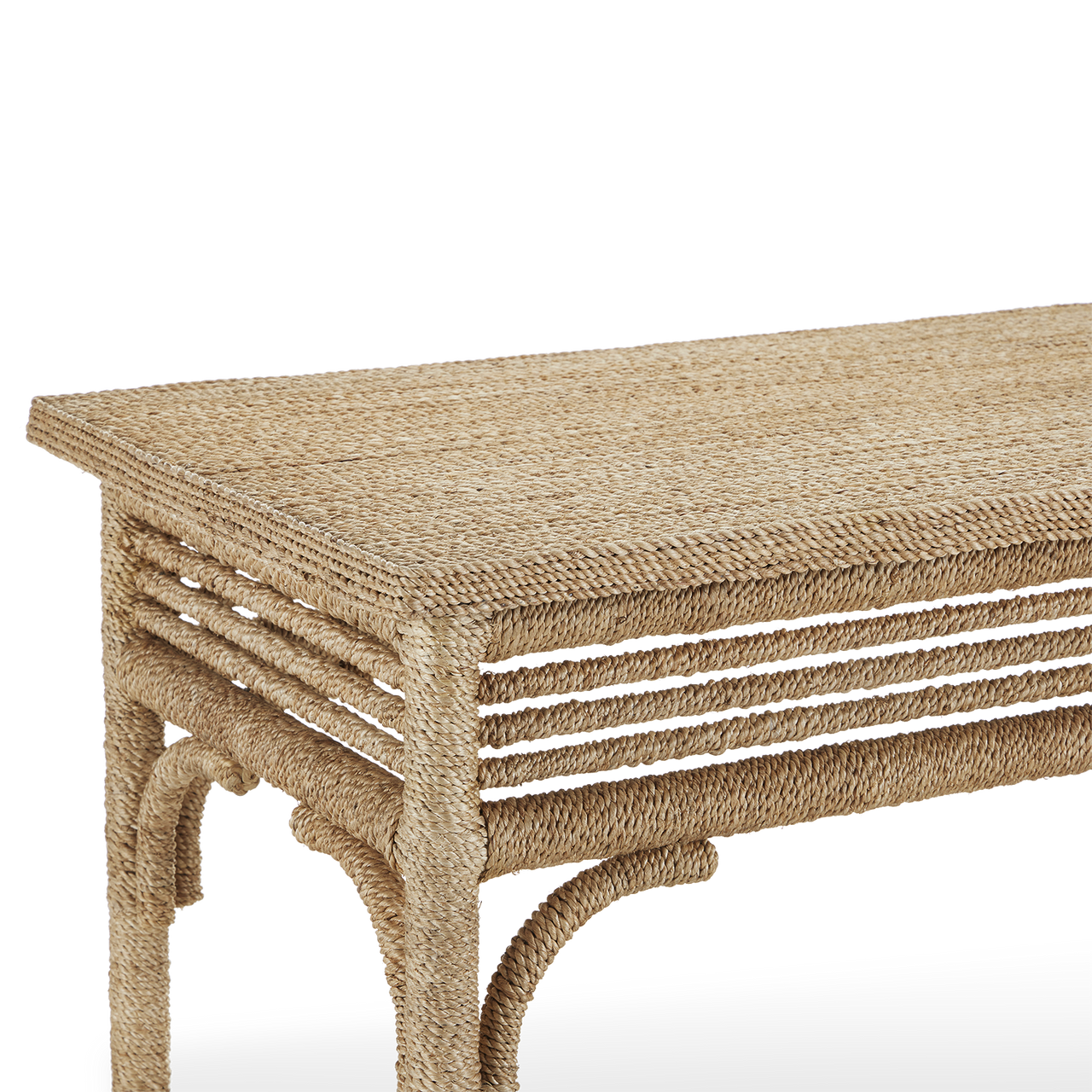 Currey & Co. Olisa Large Rope Console Table 3000-0246