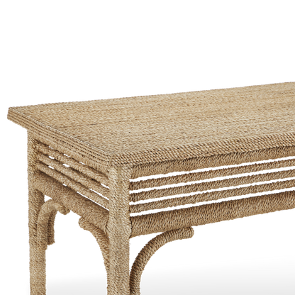 Currey & Co. Olisa Large Rope Console Table 3000-0246