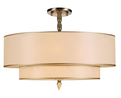 Crystorama Luxo 5 Light Antique Brass Ceiling Mount 9507-AB_CEILING