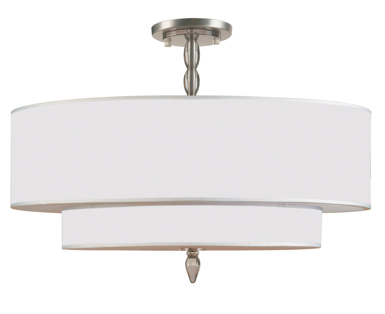 Crystorama Luxo 5 Light Satin Nickel Ceiling Mount 9507-SN_CEILING