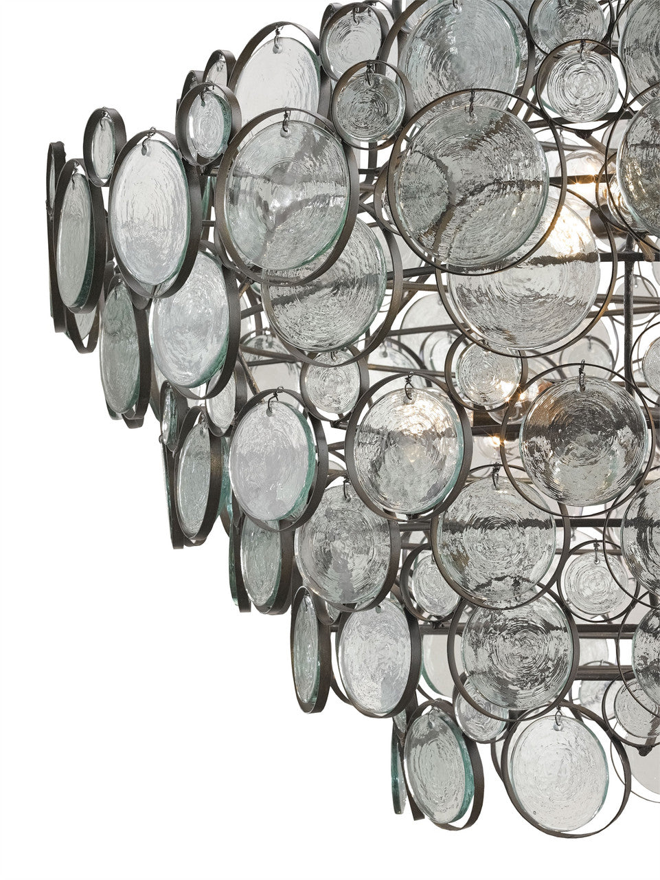 Currey & Co. Galahad Large Recycled Glass Chandelier 9520