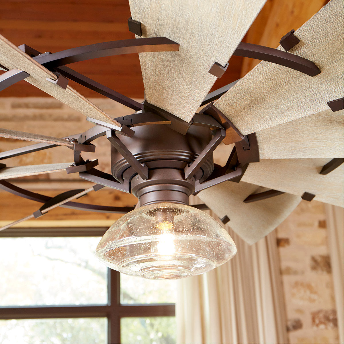 Quorum Windmill Ceiling Fan in Oiled Bronze 95210-86