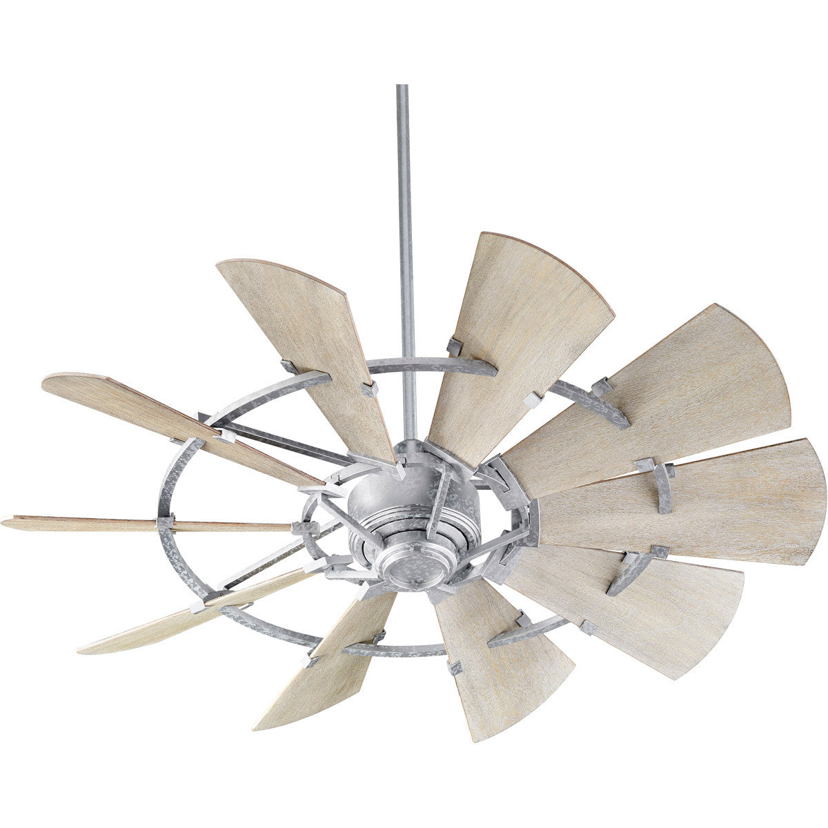 Quorum Windmill Ceiling Fan in Galvanized 95210-9