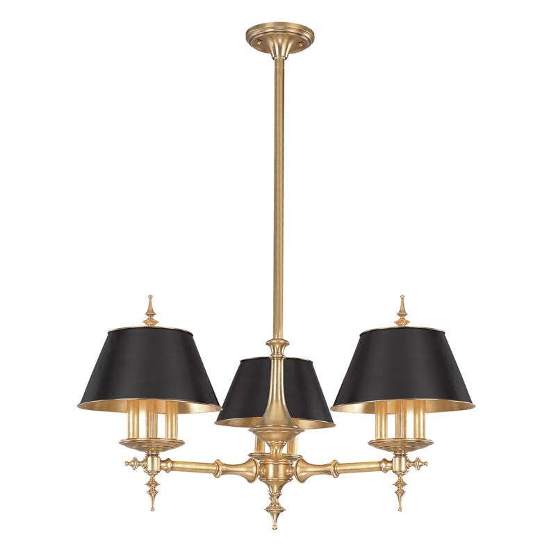 Hudson Valley Lighting Cheshire Chandelier in Aged Brass 9523-AGB