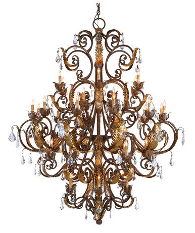 Currey & Co. Innsbruck Gold Chandelier 9530