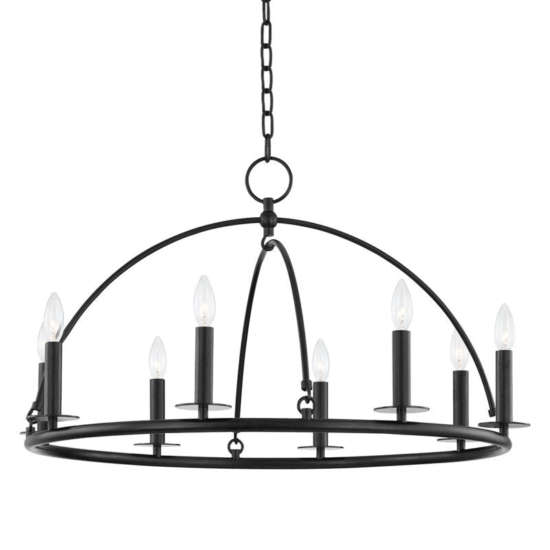 Hudson Valley Lighting Howell Chandelier in Aged Iron 9532-AI