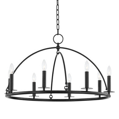 Hudson Valley Lighting Howell Chandelier in Aged Iron 9532-AI