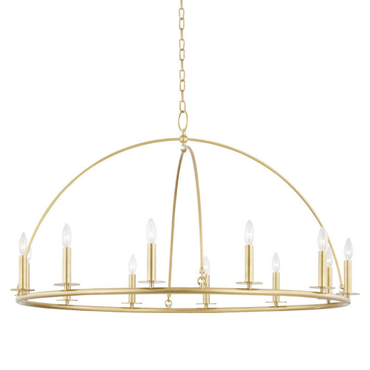 Hudson Valley Lighting Howell Chandelier in Aged Brass 9547-AGB