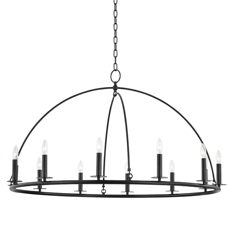 Hudson Valley Lighting Howell Chandelier in Aged Iron 9547-AI